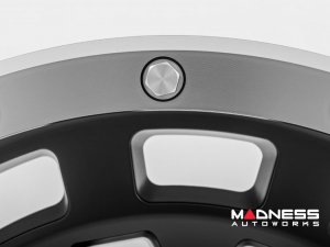 Ford Bronco Custom Wheels (1) - Rough Country - 87 Series - Black w/ Machined Ring - 17 x 8.5 / 6 x 5.5 / +0